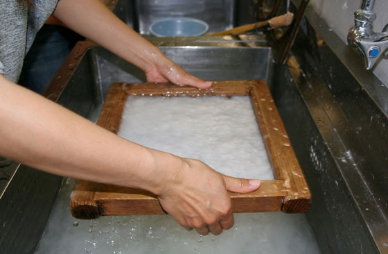 Inshu traditional Japanese paper - Production Process